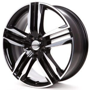 Ronal R58 JET Black/White