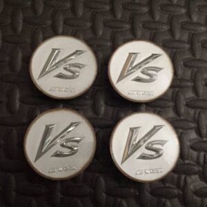 Work VSKF Center Caps | Polish Silver