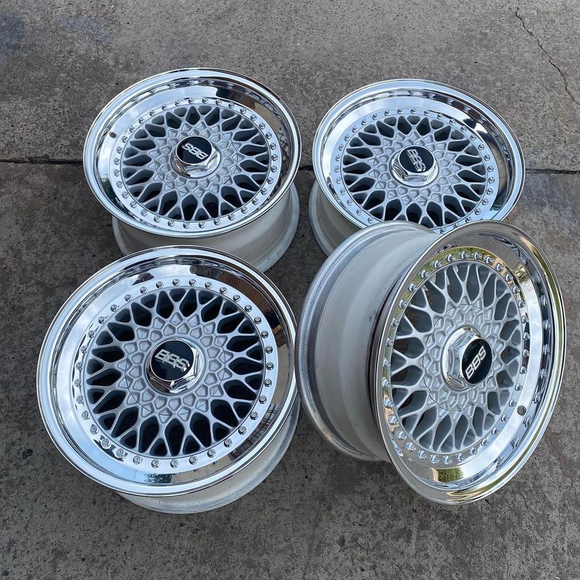 BBS RS 005 Wheels | "16x7.0 & 8.0 ET+23 - 5x120 | Raw Silver - Image 5
