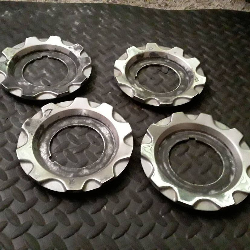 Work Rezax I Center Caps | Black & Silver - Image 5