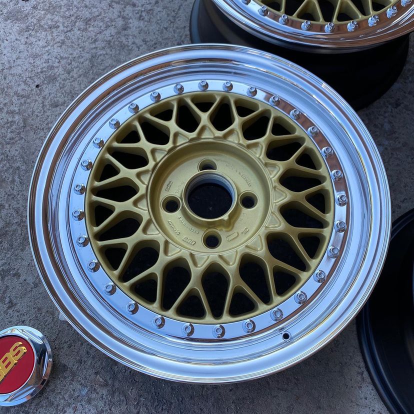 BBS RS 069 Wheels | "16x8.0 ET +24 - 4x100 - Tinted Gold - Image 4