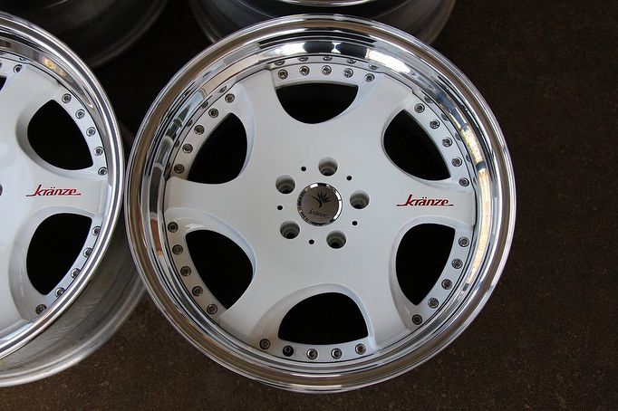 Wed Kranze Bazreia Wheels | "18x9.5 & 10.5 ET +18 | Gloss White - Image 4