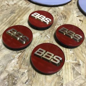 BBS LM Center Caps - 77mm - red