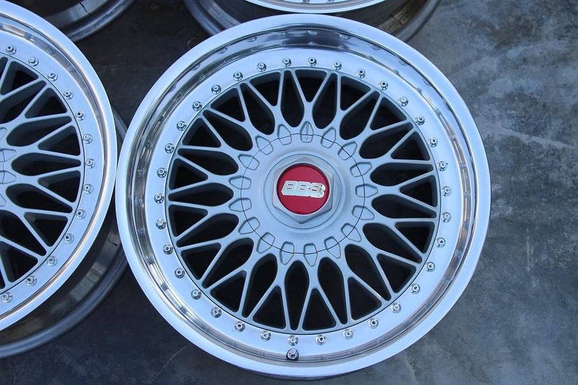 BBS RC Wheels | "17x8.5 & 9.5 ET +34 - 5x114.3 | Raw Silver - Image 2