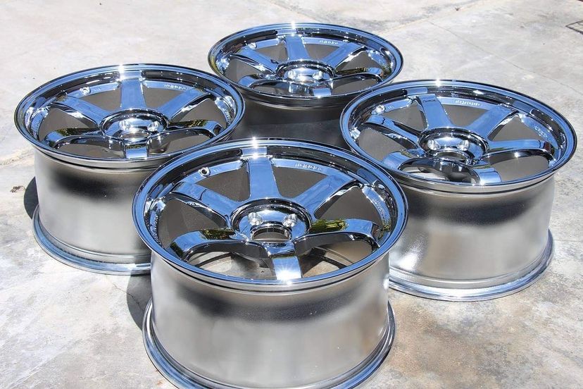 Volk Racing Te37 Wheels | “18x9.5 & 10.5 ET +34 | Triple Chrome