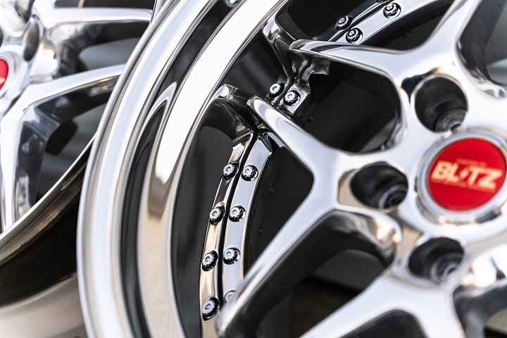 Blitz Type 03 Wheels | "18x9.5 & 10.5 ET +24 | Raw Chrome - Image 12