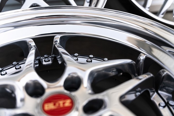 Blitz Type 03 Wheels | "18x9.5 & 10.5 ET +24 | Raw Chrome - Image 10