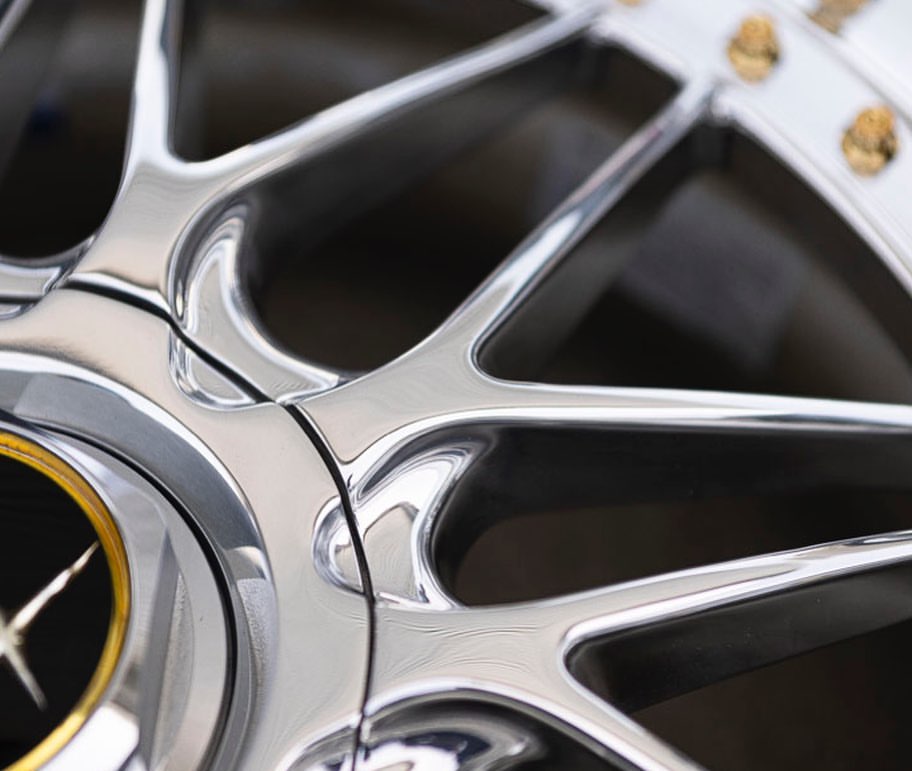 Work Rezax 1 Wheel | “18x9.5 & 10.5 ET +18 | Raw Chrome