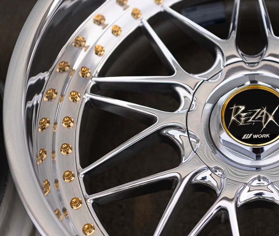 Work Rezax 1 Wheels | "18x9.5 & 10.5 ET +18 | Raw Chrome - Image 8