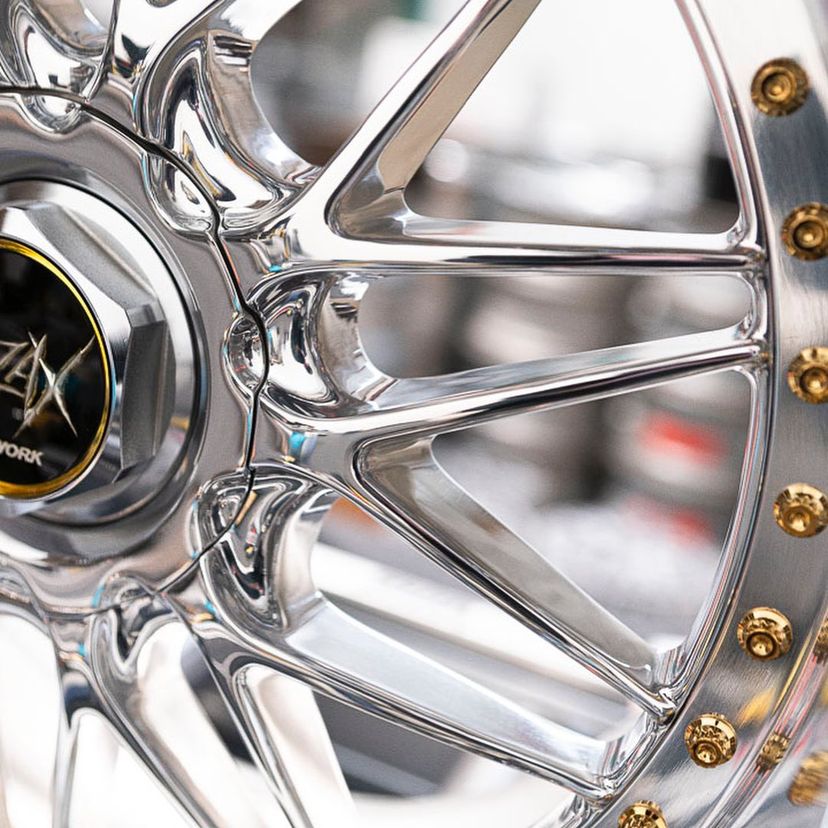 Work Rezax 1 Wheels | "18x9.5 & 10.5 ET +18 | Raw Chrome - Image 2