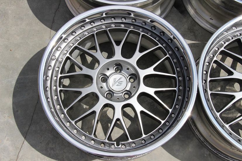 Work VSXX Wheels | "19x9.5 & 10.5 ET +24 - Reverse Lips | Raw Silver - Image 8
