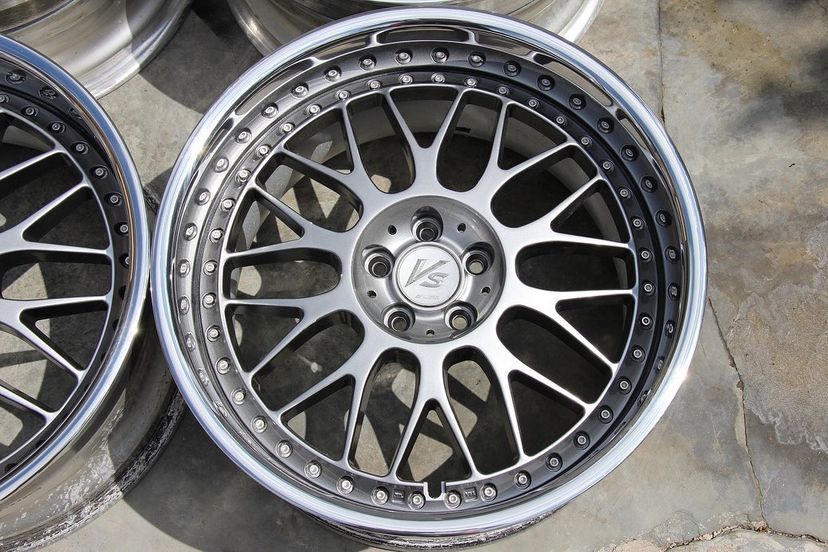 Work VSXX Wheels | "19x9.5 & 10.5 ET +24 - Reverse Lips | Raw Silver - Image 5