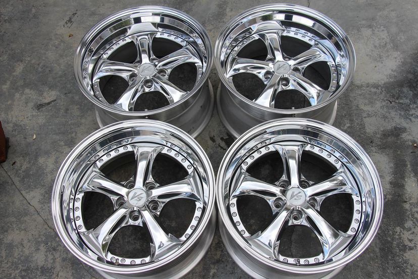 ワーク　VSKF Work VSKF Wheel | “18x9.5 ET+24 - Step Lip | Raw Chrome