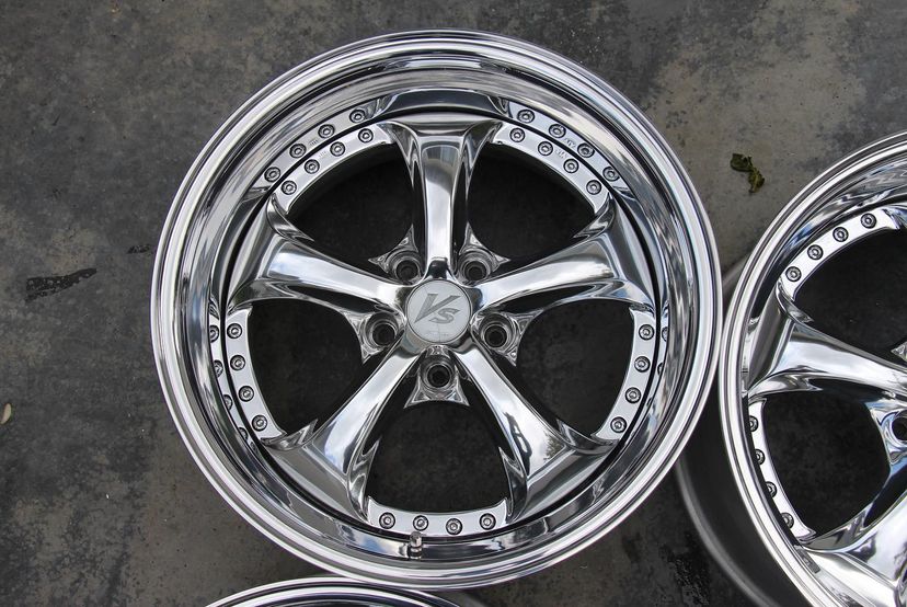 Work VSKF Wheels | "17x8.5 & 9.5 ET +28 - Step Lip | Raw Chrome - Image 2