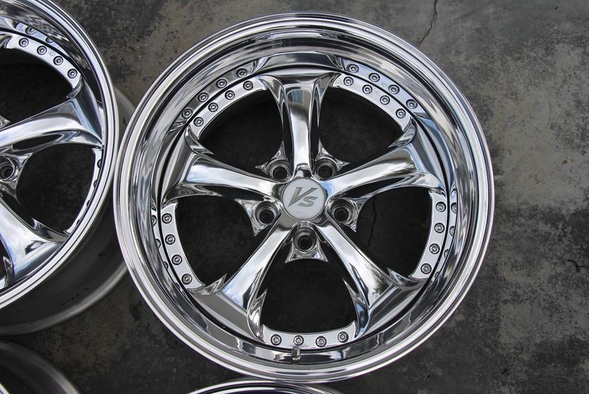 Work VSKF Wheels | "17x8.5 & 9.5 ET +28 - Step Lip | Raw Chrome - Image 3