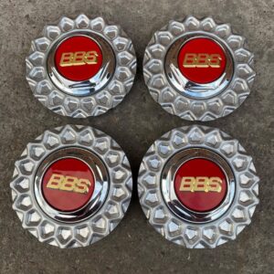 Red BBS RS Center Caps