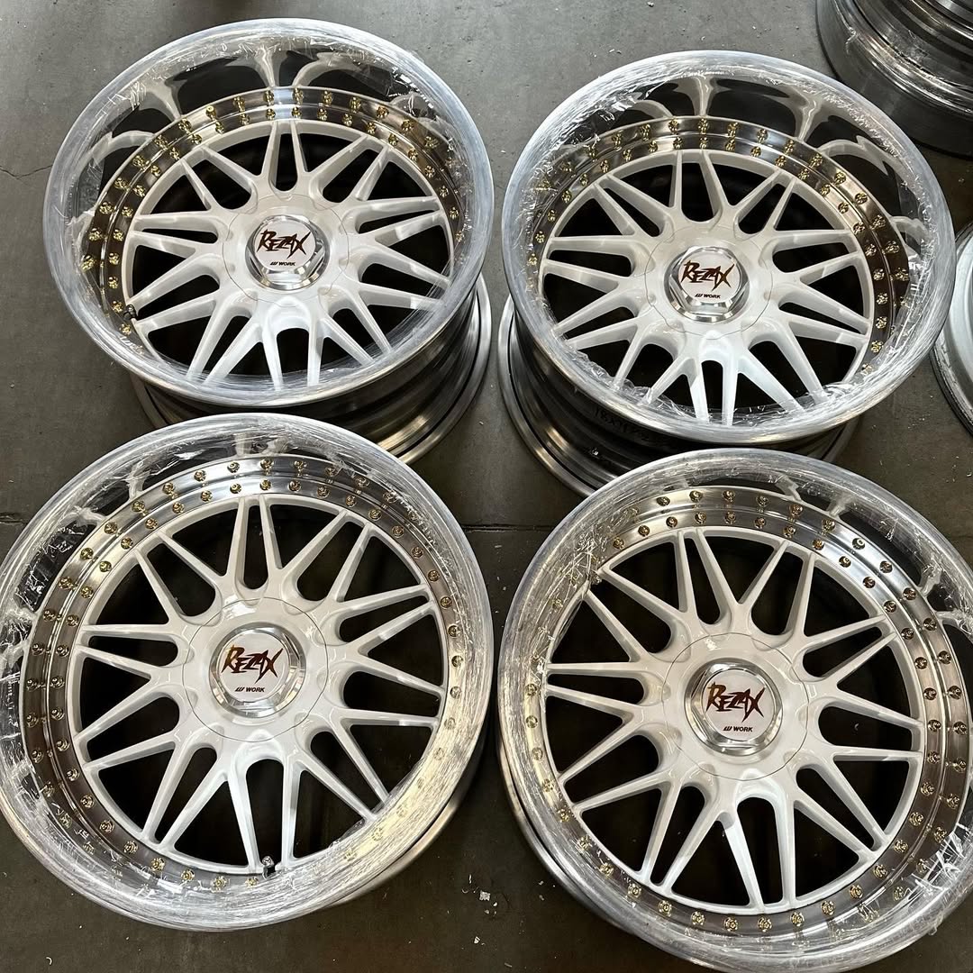 No.27　WORK　ワーク　REZAX　レザックス　17インチ　メッシュホイール　17×8JJ　17×9JJ　5穴　4本セット Work Rezax 1 Wheels | 
