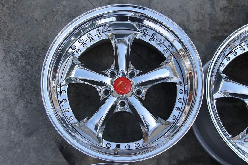 Work VSKF Wheels | "18x9.5 ET +26 - Step Lips | Raw Chrome - Image 2