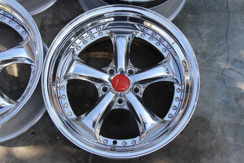 Work VSKF Wheels | "18x9.5 ET +26 - Step Lips | Raw Chrome - Image 5