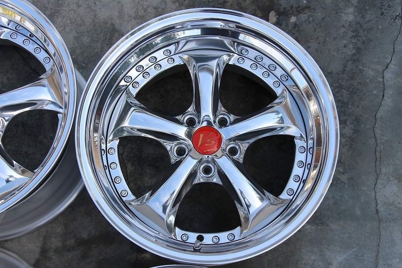 Work VSKF Wheels | "18x9.5 ET +26 - Step Lips | Raw Chrome - Image 3