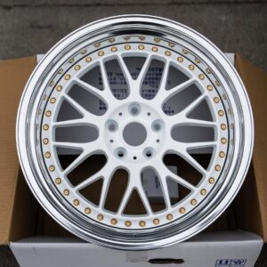 "17 inch BBS LM White Wheels