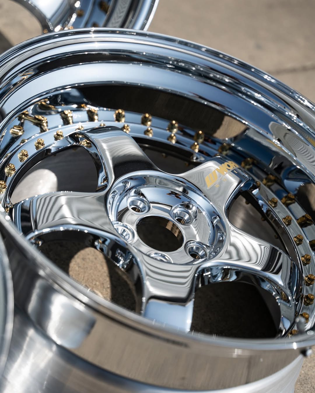 Work Meister S1 3P Wheels | “2010.5 ET +18 - StepLips | Raw Chrome - Image 9