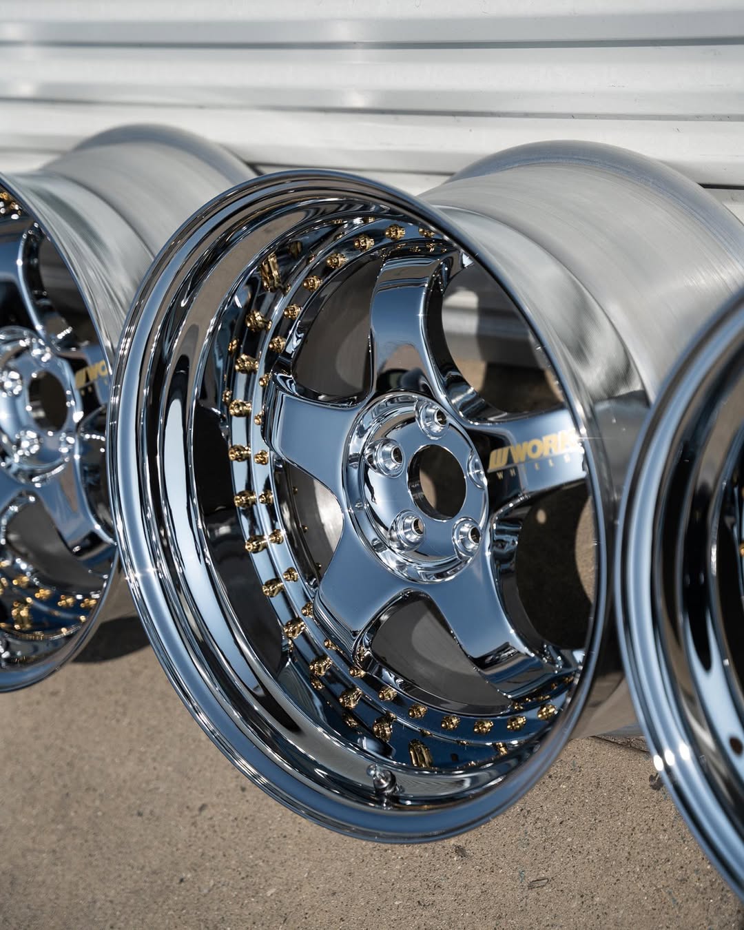 Work Meister S1 3P Wheels | “2010.5 ET +18 - StepLips | Raw Chrome - Image 2