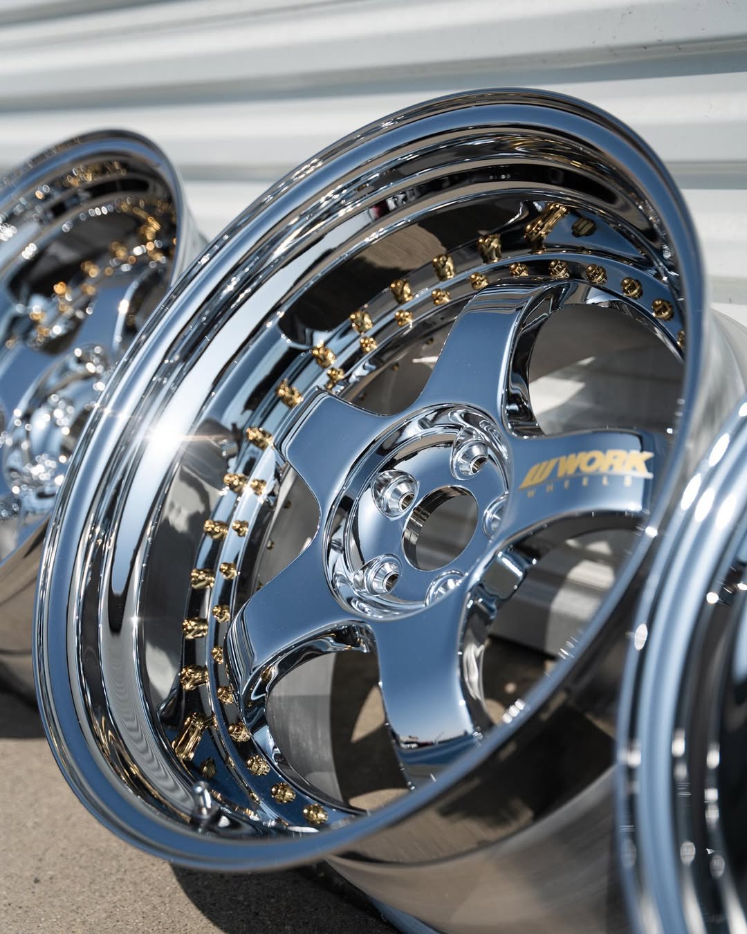 Work Meister S1 3P Wheels | “2010.5 ET +18 - StepLips | Raw Chrome - Image 4