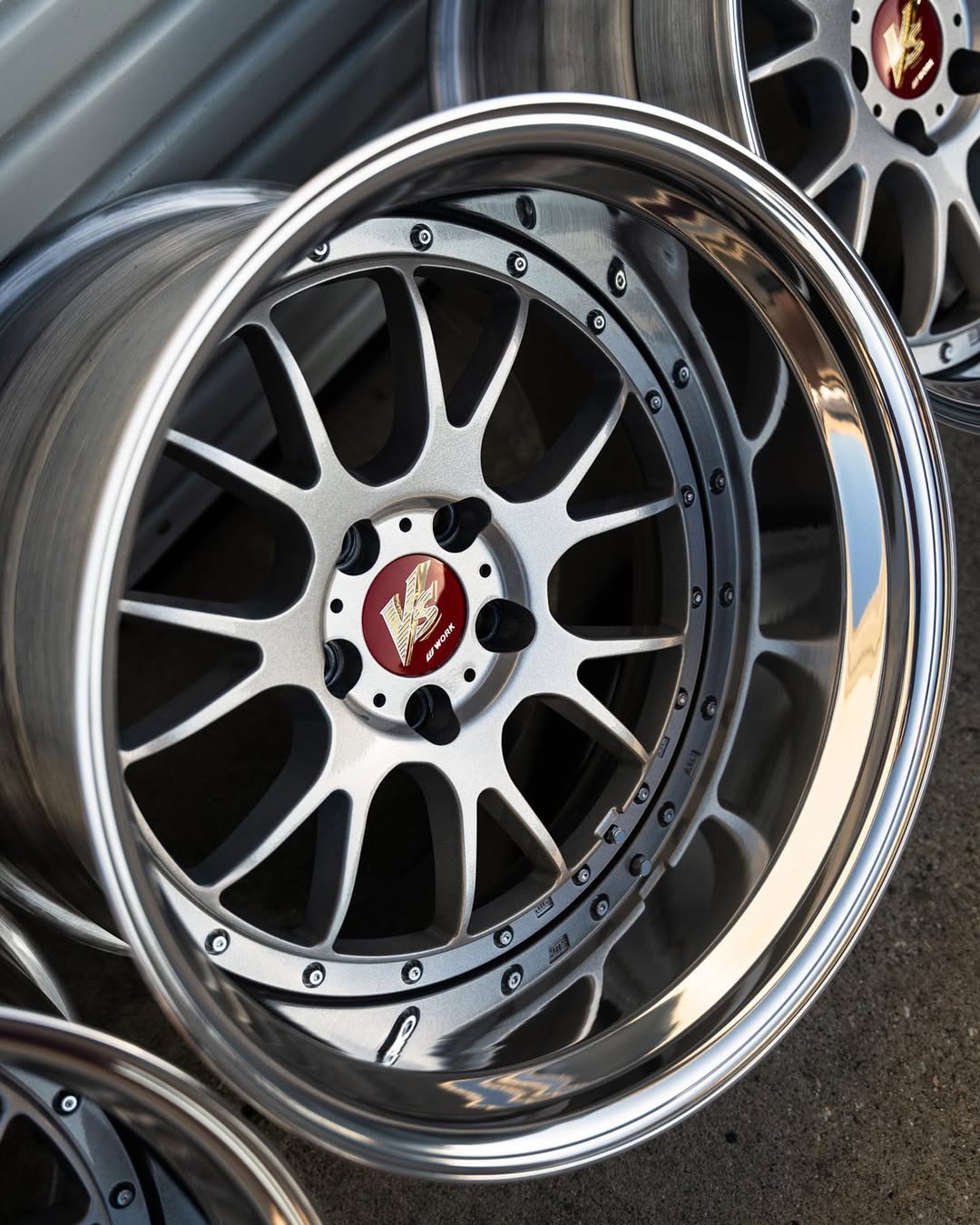 Work VSTX Wheels | "18x9.5 & 10..5 ET +16 -StepLips | Gloss Silver - Image 5